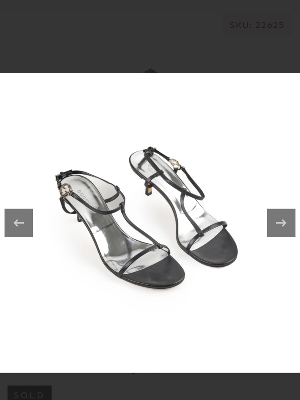 Black Gucci Nappa Moorea Kitten Heels